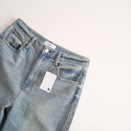 2025SS今季・人気完売品 / 未使用 / 人気ブロガーbemiさん×Marisol別注 / Healthy DENIM / USED加工Pink Pepper / 2505-0434