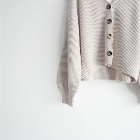 2022AW / DEUXIEME CLASSE / Cropped Vネック カーディガン / 22080500813030 / 2503-1006