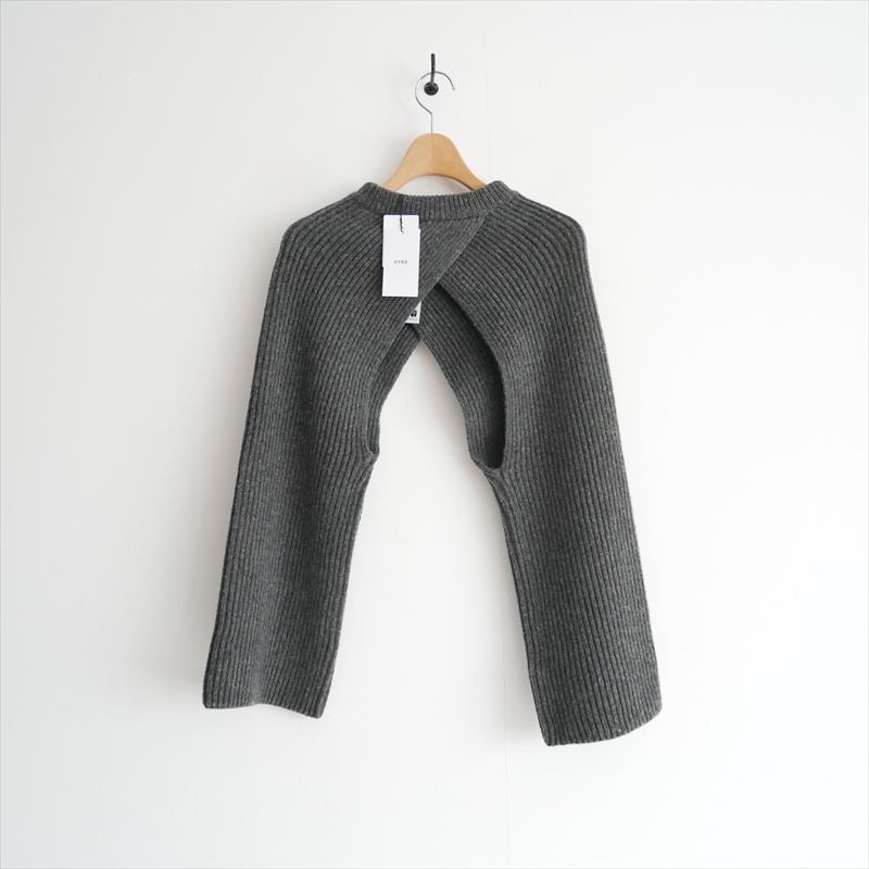 2025AW / 未使用 / HYKE / RIBBED KNIT WOOL SHRUG /
