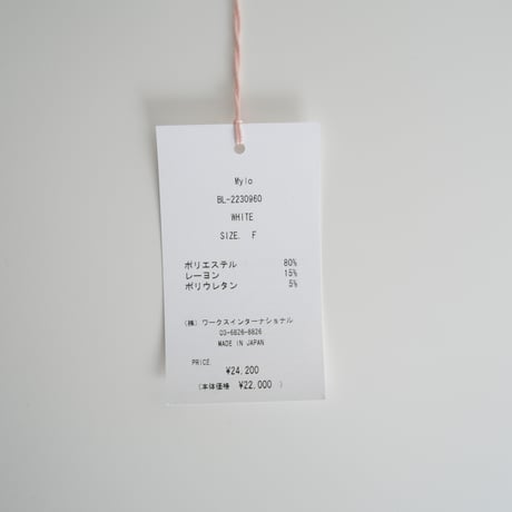 2023 / TSURU By MARIKO OIKAWA / Mylo プルオーバー / BL-2230960 / 2402-2095