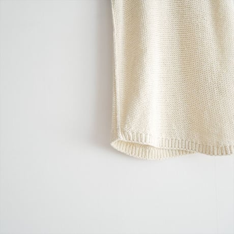 2025SS / JANE SMITH / 7G COTTON CROCHET MOTIF TANK TOP / 25SKN-#831L / 2512-2154