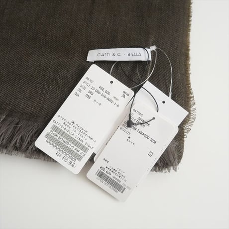 2023SS / 未使用 / DEUXIEME CLASSE購入品 / GATTI&C-BIELLA / リネンストール / 23096510000110 / 2411-0616