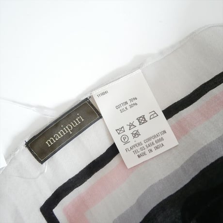 2026SS今季・人気完売品 未使用 UNITED ARROW別注カラー manipuri C/SI ストール 17365000012 2606-2036