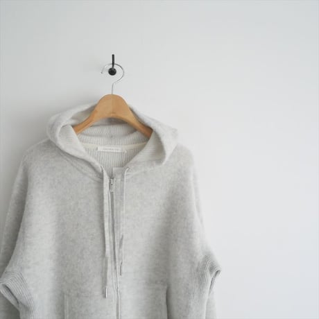 2024SS / 未使用 / GALERIE VIE / ウールブラッシュ ジップアップパーカ / 23024102701 / 2502-0704