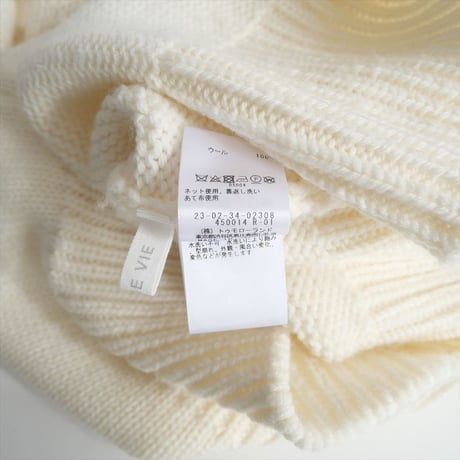 2023AW / GALERIE VIE / ファインウーステッド タートルネックプルオーバー / 23023402308 / 2401-0085
