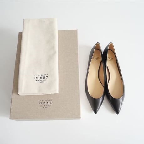 2021 / 未使用 / Francesco Russo / BALLET FLAT ポインテッドトゥフラットパンプス / FR37001A / 2405-1113