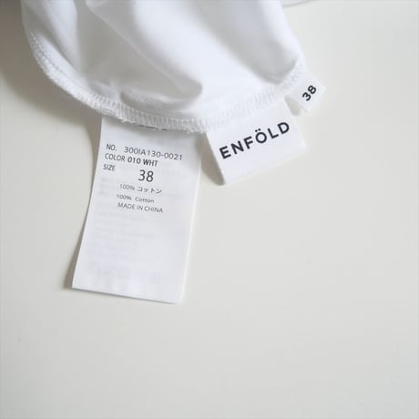 2025・6月新作 / ENFOLD / CIRCLE SLEEVELESS-SHIRT / 300IA130-0021 / 2507-0559