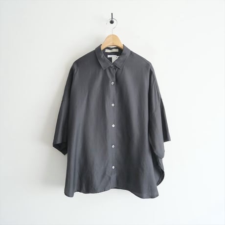 2023 / ARGUE / ORGANIC COTTON CUPRA FLOW WIDE SHIRTS /NAVY / AP23SS-AP25 / 2310-0758