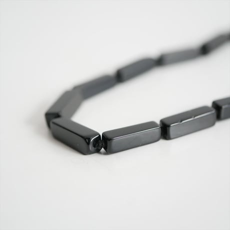 人気完売品 / R.ALAGAN / RECTANGLE STONE NECKLACE(BLACK ONYX) / L-33 / 2603-0132