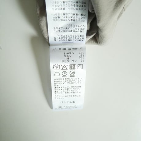 2025SS / JOURNAL STANDARD / ウォッシャブルコットンリネンVIS ストレートパンツ / 25030400903510 / 2508-1139