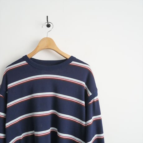 2024AW今季 / BEAUTY&YOUTH同型お取扱い / JANE SMITH / COTTON MULTI BORDER SHORT PULLOVER / 2411-0473