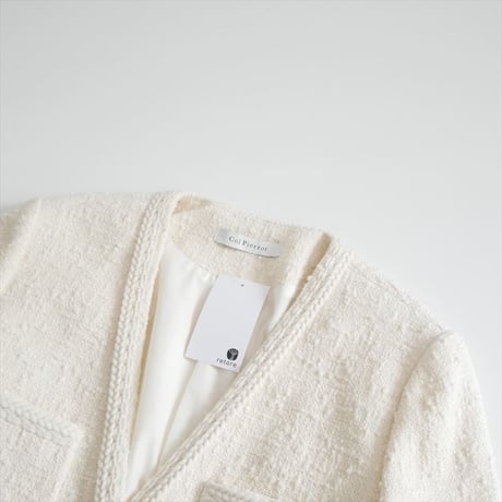 未使用 L'Appartement購入品 Col Pierrot Original Yarn Tweed Jacket 24010560512130 2605-0640