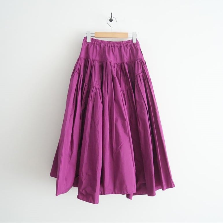 スカート Eleanor ette Navy ラッフルシアーレイヤードスカート（スカート）｜Ellno de Mavie