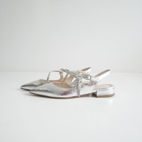 2024SS今季 / 未使用 / IENA購入品 / NAPOLEONI / フロントクロスパンプス / 24093910007710 / 2406-0483
