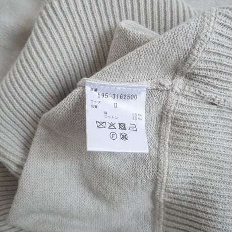 2023SS / MHL. / HIGHGAUGE COTTON LINEN ニット / 595-3162500 / 2312-2034