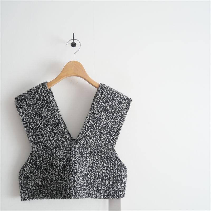 美品　ハイク♡WIDE RIBBED SWEATER BUSTIER TOP HYKE / WIDE RIBBED SWEATER BUSTIER TOP ( BLACK / NAVY / PLUM