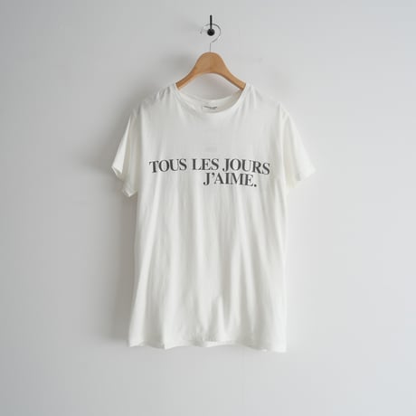 2021SS / 未使用 / DEUXIEME CLASSE / J'AIME Tシャツ / 21070500817110 / 2402-0949