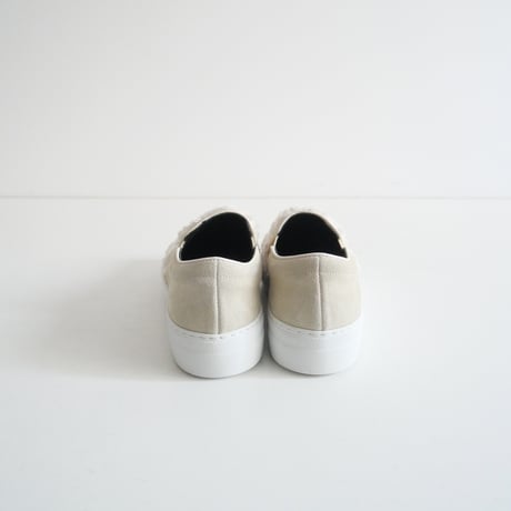 2023AW今季 / PELLICO SUNNY / GIOIA ウィメンズ ファー スリッポン 3.5㎝ WHITE / PM230001-2 / 2312-1387