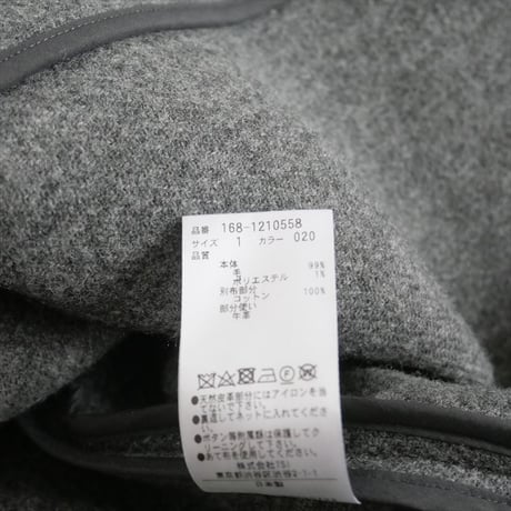 2021AW / NOBLE同型お取扱い / YLEVE / WOOL DOUBLE TWILL DUFFLE COAT / 168-1210558 / 2412-1024