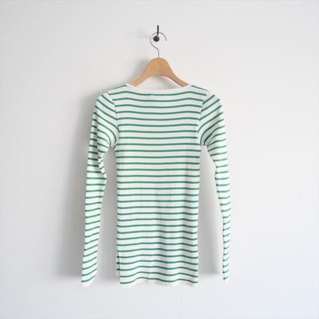 2022SS / 未使用 / Ron Herman別注 / AURALEE / RIB BOAT NECK L/S TEE / A22SB01RH / 2501-0821