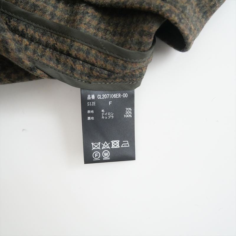 【美品】Curensologyマンテコ　ノーカラージャケット　MANTECO Curensologyマンテコ ノーカラージャケット MANTECO