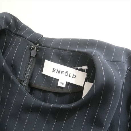 2024・人気完売品 / ENFOLD / STRIPE PLEATS PULLOVER / 300HS530-0790 / 2505-0004