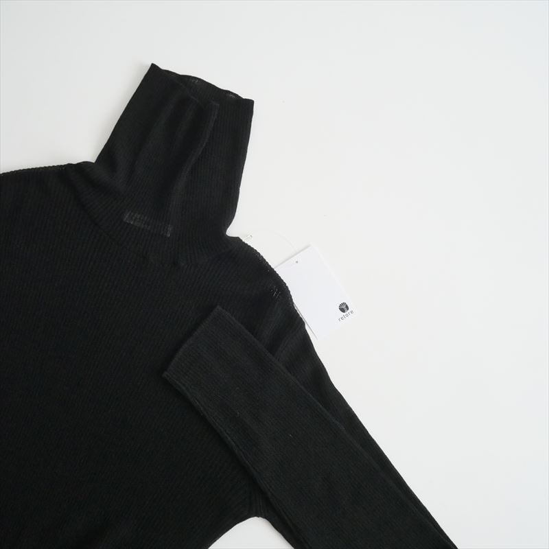 Deuxieme Classe Sheer Rib タートルネックプルオーバー Deuxieme
