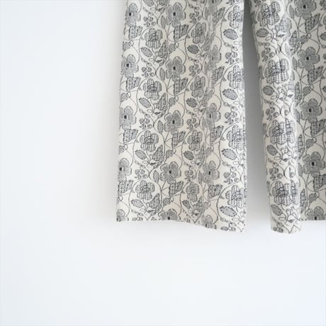 2022AW / IENA同型お取扱い / leur logette / flower jacquard パンツ / 20425 / 2410-0231