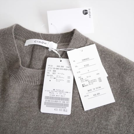 2025AW・人気完売品 / 未使用 / DEUXIEME CLASSE別注 / CINOH / MIX KNIT / 25080510002030 / 2601-0395