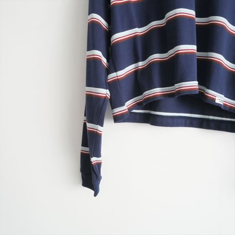 2024AW今季 / BEAUTY&YOUTH同型お取扱い / JANE SMITH / COTTON MULTI BORDER SHORT PULLOVER / 2411-0473
