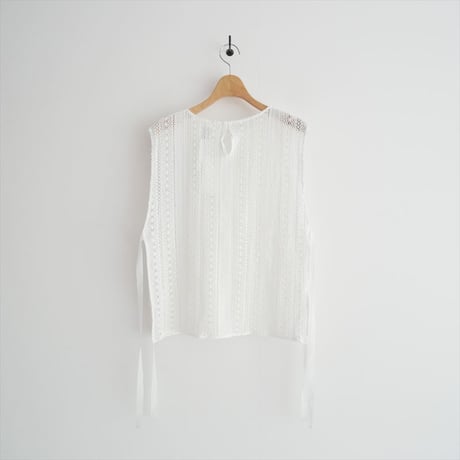2026SS今季・人気完売品 / 未使用 / TOUJOURS cotton crochet lace cloth Dickey YM44NV01 / 2605-1351