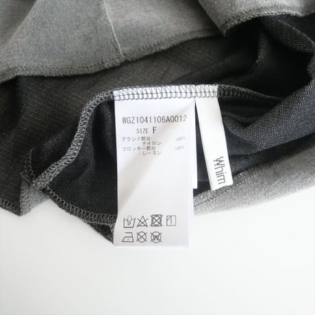 継続販売品 / Whim Gazette / フロッキーバックシャンカットソー / WGZ1041106A0012 / 2411-0578