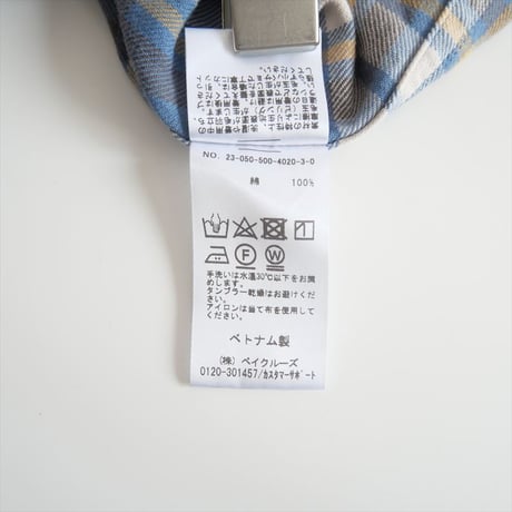 2023AW / DEUXIEME CLASSE / チェックネル シャツ / 23050500402030 / 2404-0064