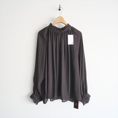 2022AW / 未使用 / Plage / bright chiffon blouse / 22051922705030 / 2501-0155
