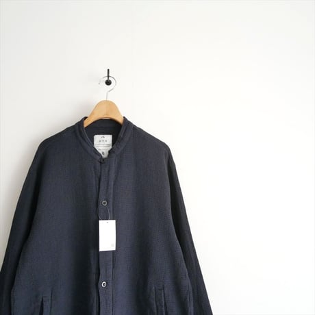 HTS / WAFFLE PLAIN STAND COLLAR SHIRTS / 2504-0721