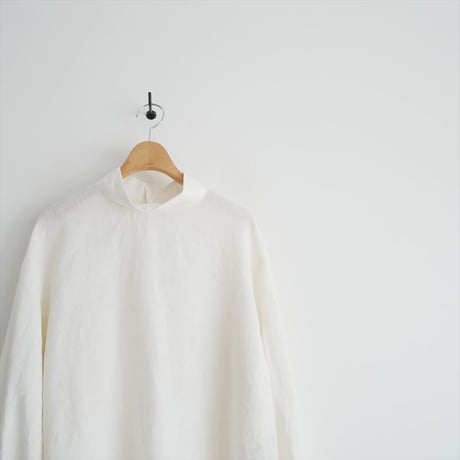 継続販売品 / 未使用 / LOISIR / グランジリネンハイネックブラウス / B0144LFB669 / 2509-0745
