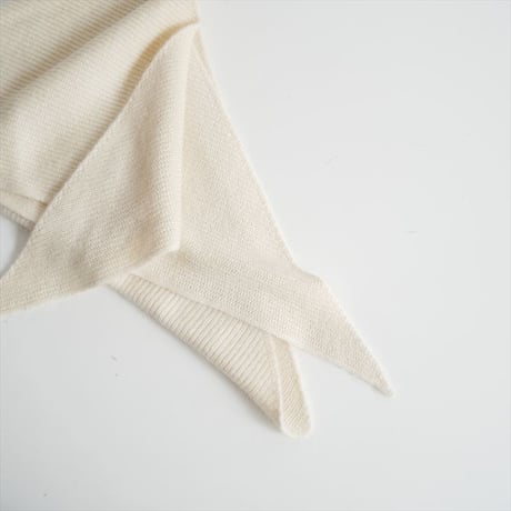 2023AW / 未使用 / FRAMeWORK購入品 / ASAUCE MELER / モヘヤウール トライアングルニットスト―ル / 23098230001230 / 2510-2041
