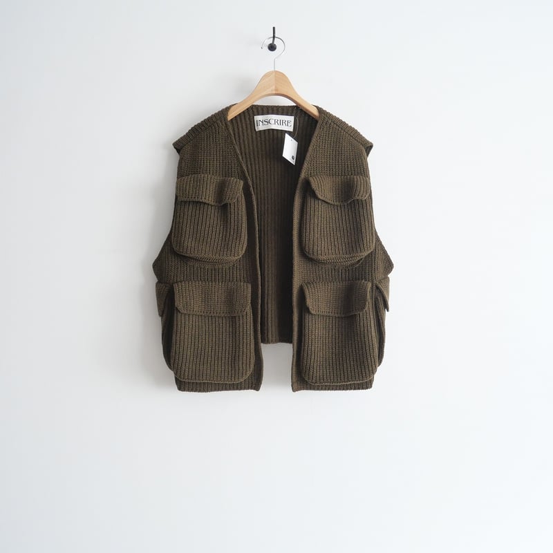 INSCRIRE ウールジャージー フィールドベスト　38 INSCRIRE（アンスクリア）の「INSCRIRE | ウールジャージー フィールド