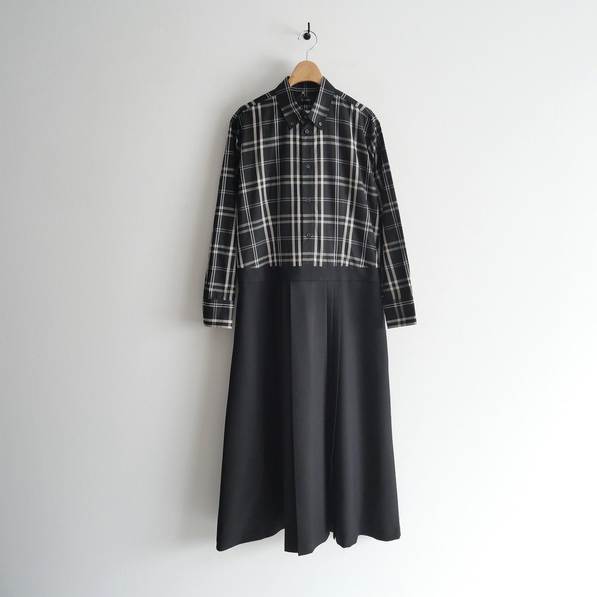 2022AW / 未使用 / SINME / ドッキングシャツワンピース / 22AW-11  