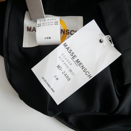 2023 / MASSE MENSCH / バックボウワンピース / 2403-0073