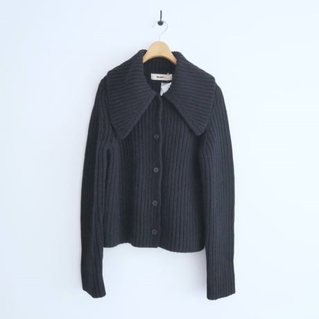 2024AW / 未使用 / IENA / BLACK ビッグカラーカーディガン / 24080900905040 / 2506-0397
