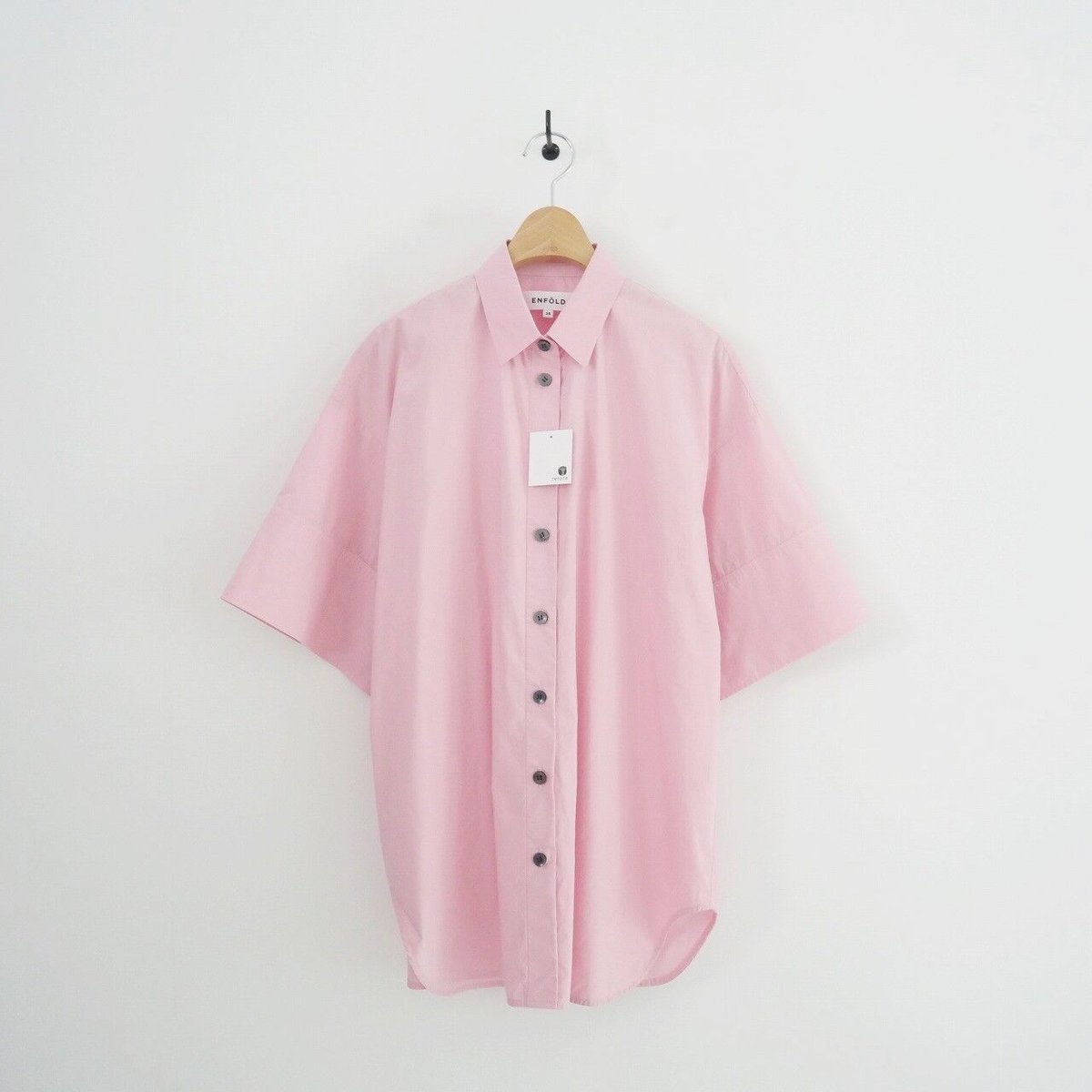 2021 / ENFOLD / COTTONブロード 5分袖 BIG SHIRT / 22 2021 / ENFOLD / COTTONブロード 5分袖 BIG SHIRT / 22