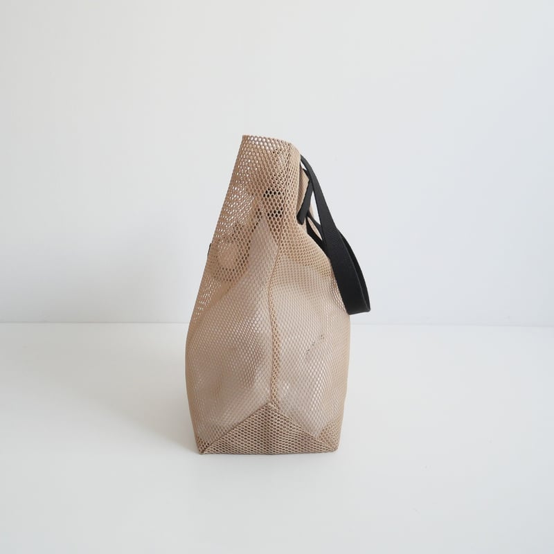 LUDLOW 24S-Bag 010 メッシュ ハンドバッグ ベージュ LUDLOW メッシュバッグ ベージュ LUDLOW 24S-Bag 010 メッシュ