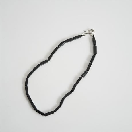 人気完売品 / R.ALAGAN / RECTANGLE STONE NECKLACE(BLACK ONYX) / L-33 / 2603-0132
