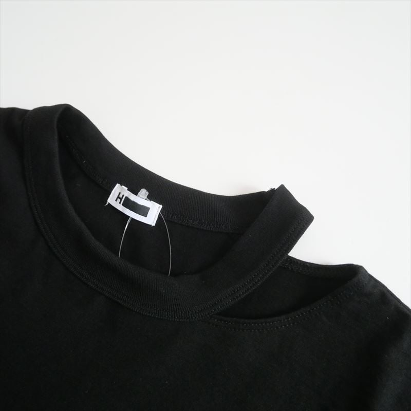＜H＞beauty&youthコットンハイゲージ カットオフTシャツ H＞コットンハイゲージ カットオフTシャツ