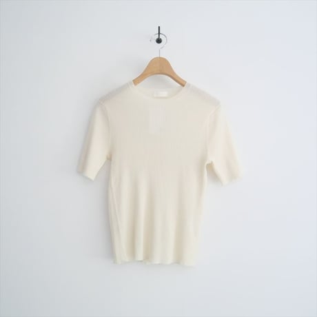 継続販売品 / Ballsey / TOMORROWLAND / マーセライズドコットンリブ ハーフスリーブプルオーバー / 11023202362 / 2411-1256