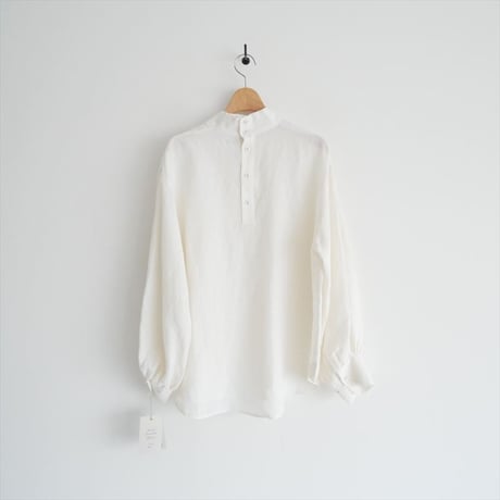 継続販売品 / 未使用 / LOISIR / グランジリネンハイネックブラウス / B0144LFB669 / 2509-0745