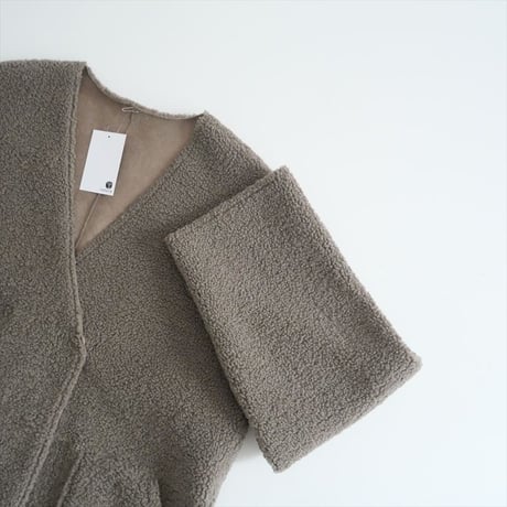 〇2022AW / Cloth＆Cross / フェイクムートン ショートコート / CO-L82 / 2503-0693