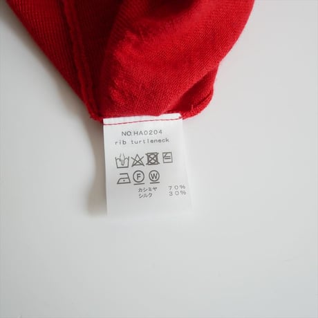 継続販売型 / humoresque / rib turtleneck / HA0204 / 2511-0774