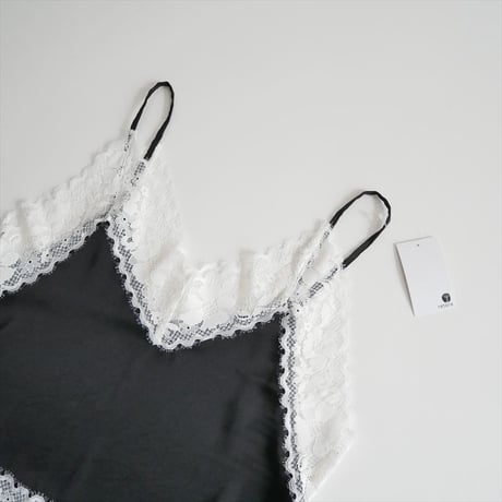 2026SS今季・人気完売品 未使用 FORME SATIN LACE CAMISOLE 26Sp-LaceCami 2606-0391